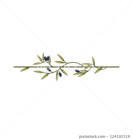 tapas olive border divider cartoon vector illustration tapas olive border divider cartoon vector illustration 124191519