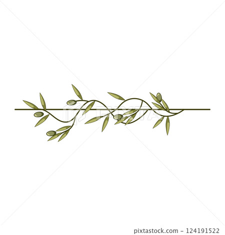 cuisine olive border divider cartoon vector illustration cuisine olive border divider cartoon vector illustration 124191522