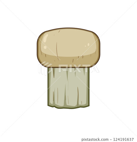 boar mushroom brush cartoon vector illustration 124191637