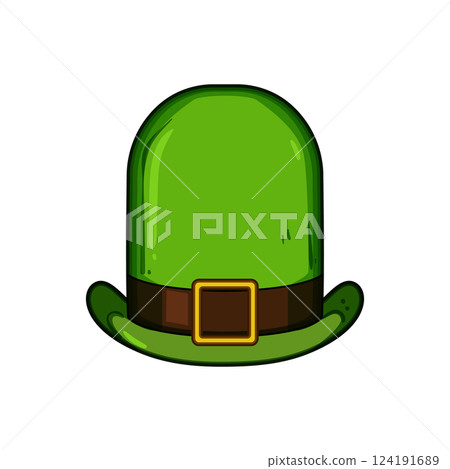 legend leprechaun green hat cartoon vector illustration 124191689