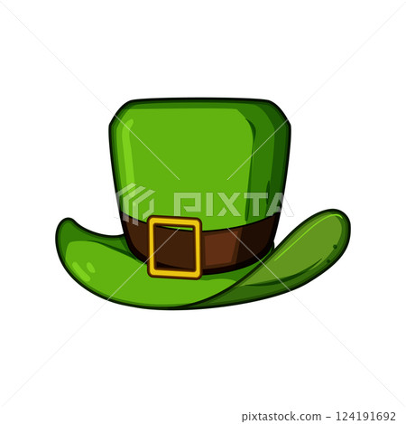 shamrock leprechaun green hat cartoon vector illustration 124191692