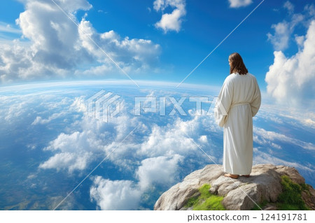 Jesus Christ's Compassionate Gaze Over the World Jesus Christ's Compassionate Gaze Over the World 124191781