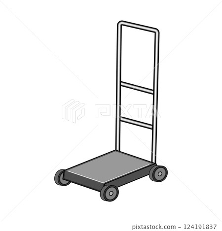 ling hand cart cartoon vector illustration ling hand cart cartoon vector illustration 124191837