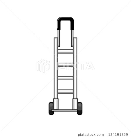 distribution hand cart cartoon vector illustration 124191839