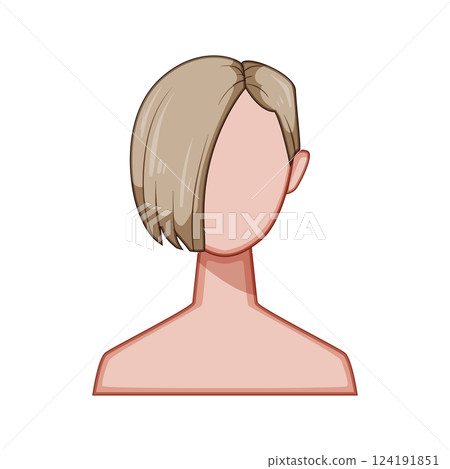 mover hairstyles for women cartoon vector illustration 124191851