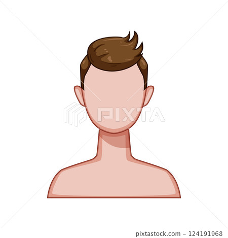 braid hairstyles for men cartoon vector illustration 124191968