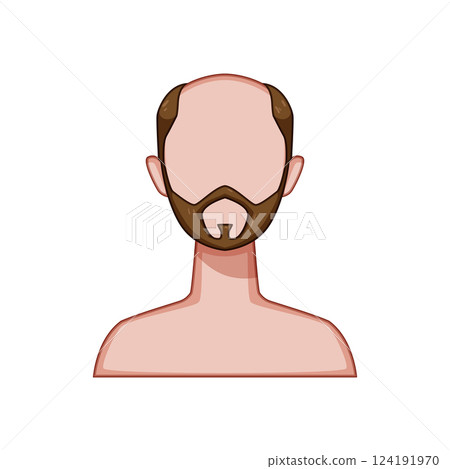 waves hairstyles for men cartoon vector illustration 124191970