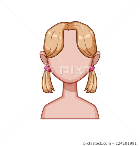 twists hairstyles for kid girl cartoon vector illustration twists hairstyles for kid girl cartoon vector illustration 124191991