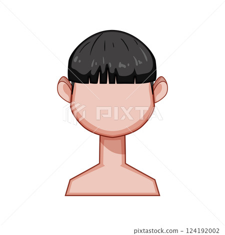 bowlcut hairstyles for kid boy cartoon vector illustration bowlcut hairstyles for kid boy cartoon vector illustration 124192002