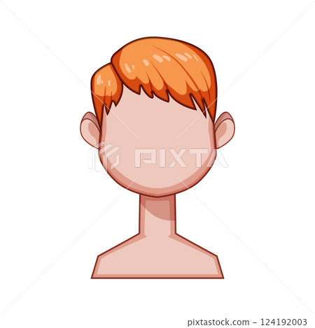 sidepfringe hairstyles for kid boy cartoon vector illustration sidepfringe hairstyles for kid boy cartoon vector illustration 124192003