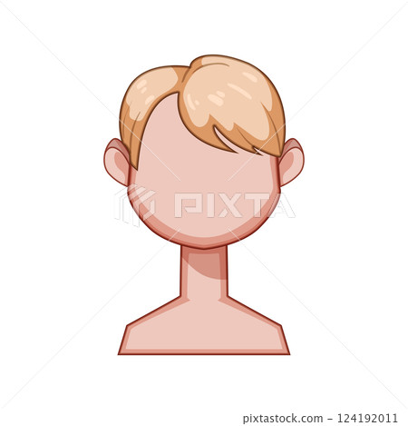 buzzcut hairstyles for kid boy cartoon vector illustration 124192011