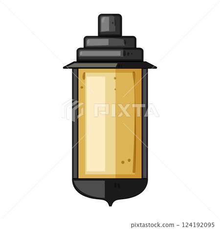 post exterior lamp cartoon vector illustration 124192095
