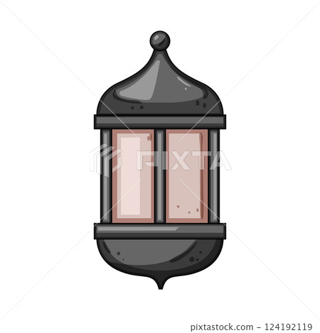 patio exterior lamp cartoon vector illustration 124192119