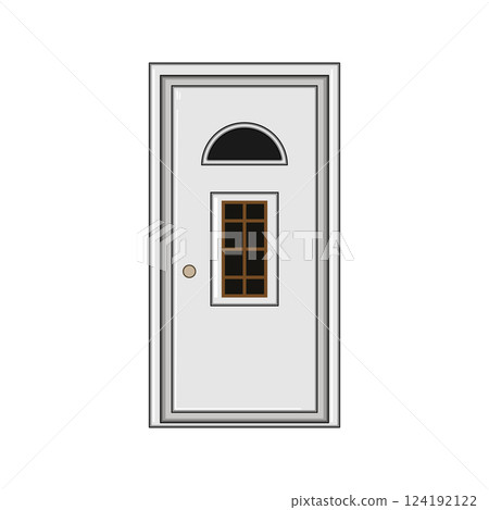 ingress door house entrance cartoon vector illustration ingress door house entrance cartoon vector illustration 124192122