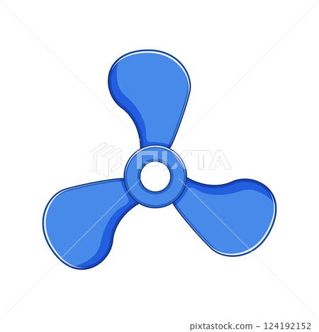 tower cooling fan cartoon vector illustration 124192152