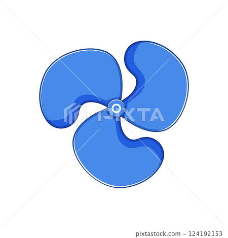 desk cooling fan cartoon vector illustration 124192153