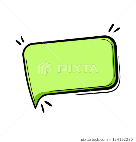 whisper comic speech bubble cartoon vector illustration 124192280