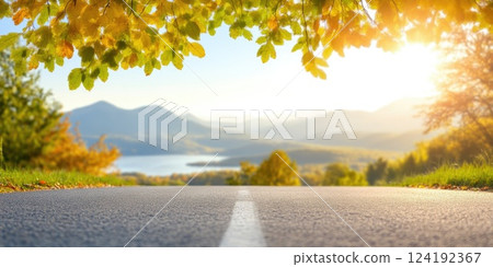 Peaceful Early Morning Drive with Scenic Views Peaceful Early Morning Drive with Scenic Views 124192367