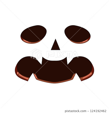 spooky carved pumpkin face cartoon vector illustration spooky carved pumpkin face cartoon vector illustration 124192462