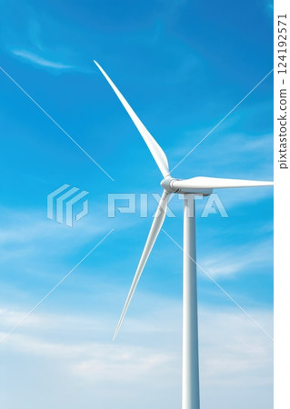 Wind Turbines on a Sunny Day, Promoting Clean Energy 124192571