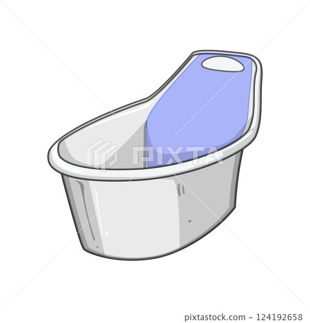 gentle bathtub baby cartoon vector illustration gentle bathtub baby cartoon vector illustration 124192658