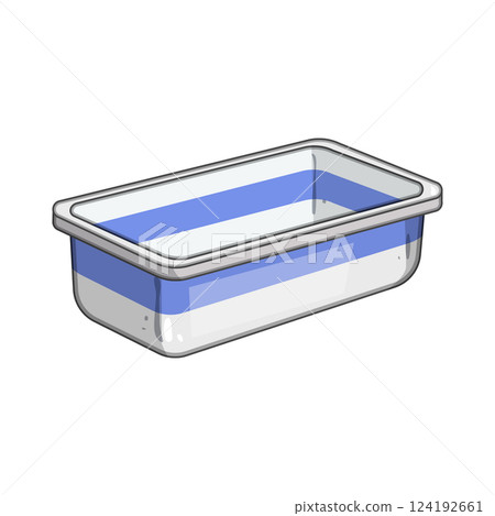 bubbles bathtub baby cartoon vector illustration 124192661