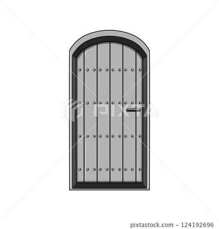 threshold ancient medieval door cartoon vector illustration threshold ancient medieval door cartoon vector illustration 124192696