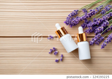 Lavender essential oils for relaxation therapy 124193225