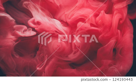 Vapor mix. Cloud blend. Puff paint spray red pink shot spread pigment on black background. Art twirl smoke abstract defocused flow. Vapor mix. Cloud blend. Puff paint spray red pink shot spread pigment on black background. Art twirl smoke abstract defocused flow. 124193443