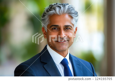 Experienced male leader in formal attire 124193705