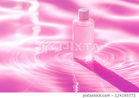 Minimalist Skincare Bottle Mockup with Soft Shadows Minimalist Skincare Bottle Mockup with Soft Shadows 124193772