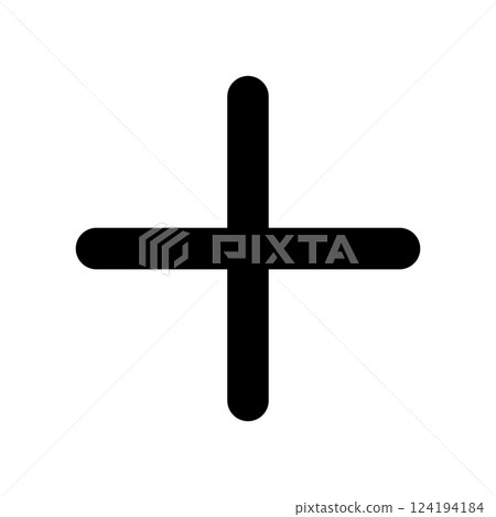 Plus sign icon illustration Plus sign icon illustration 124194184