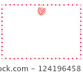 red heart simple frame 124196458