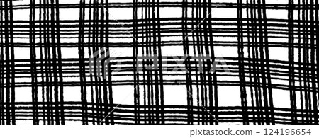 手繪粗格子背景 124196654