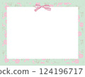 Spring color ribbon frame 124196717