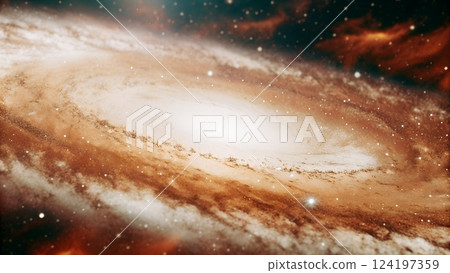 Majestic View of a Swirling Galactic Core Majestic View of a Swirling Galactic Core 124197359