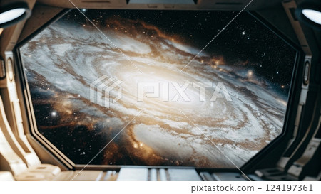 Majestic View of a Swirling Galactic Core Majestic View of a Swirling Galactic Core 124197361