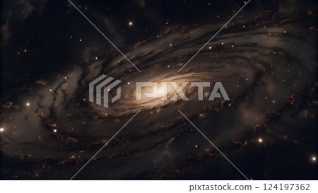 Majestic View of a Swirling Galactic Core Majestic View of a Swirling Galactic Core 124197362