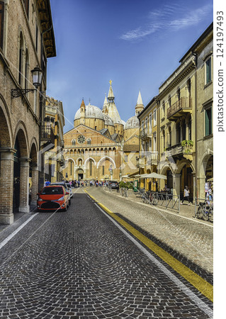 Facade of the Basilica of Saint Anthony in Padua, Italy 124197493