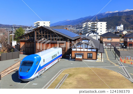 [Ehime Prefecture] Shikoku Railway Museum and free gauge train on a clear day 124198370