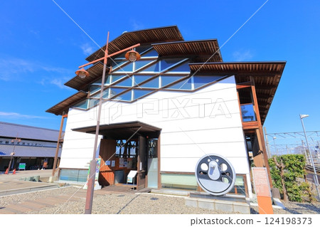 [Ehime Prefecture] The north building of the Shikoku Railway Cultural Museum on a clear day 124198373