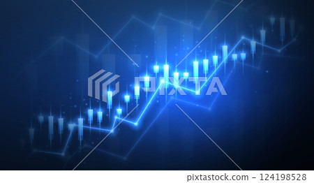 Stock growth graph background. Trade exchange, chart concept, price increase. Stock growth graph background. Trade exchange, chart concept, price increase. 124198528