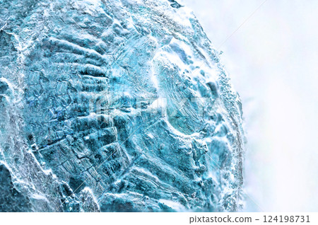 An image illustration (retouched and color-processed) themed around a giant "ice planet." An image illustration (retouched and color-processed) themed around a giant "ice planet." 124198731