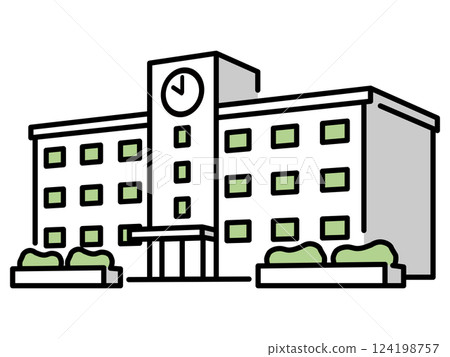 Simple school icon 124198757