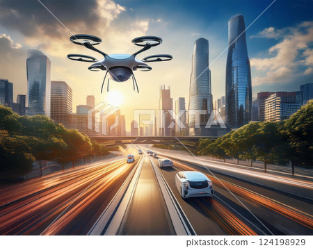 The drone taxi of the future 124198929