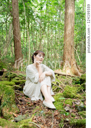 美麗的日本女性 124199389