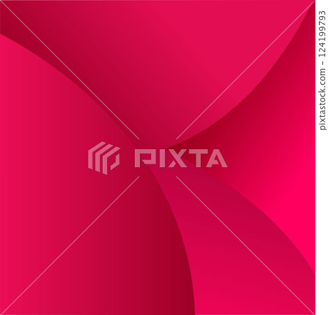 粉紅色紅色優雅光澤漸層背景插畫素材抽象波浪美麗光澤奢華 124199793