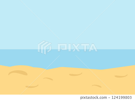 Summer landscape, sea and beach on a sunny day Summer landscape, sea and beach on a sunny day 124199803