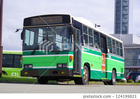 Route bus: Akita Chuo Kotsu medium-sized bus Route bus: Akita Chuo Kotsu medium-sized bus 124199821