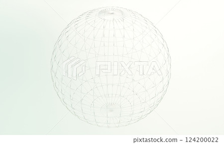 Wireframe sphere illustration Wireframe sphere illustration 124200022